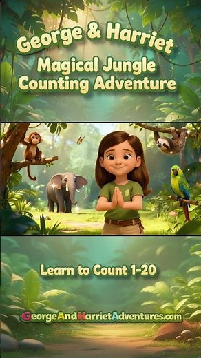 🐊 Magical Jungle Counting | 8 Crocodiles | George & Harriet Adventures | #LearnNumbers #FunLearning