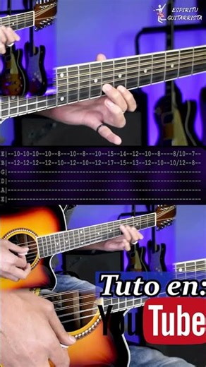 Descansando - Fuerza Regida - Requinto y Acordes en Guitarra con Tabs #Short + PDF