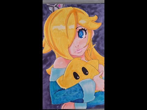 🎨 Je dessine la Princesse Rosalina de Mario ✨
