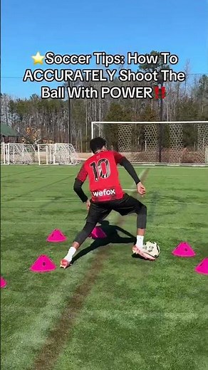 ⭐️Soccer Tips To Shoot Ball With POWER‼️#soccer #football