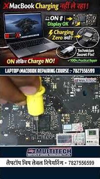 Laptop Repair Course | MacBook Charging Problem ⚠️ | Display OK But No Charging | Repair Course