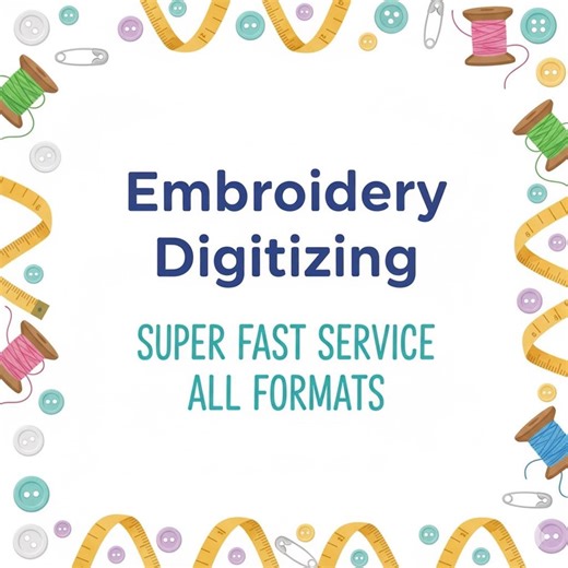 Custom Embroidery Digitizing Service - Logo Digitizing, DST PES Jef Files, Professional Vector to Stitches, Custom Logo EMB, Fast Digitizing - Etsy