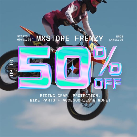 MX Frenzy is here! Up to 50% off a massive range from some of the biggest brands 🔥 Don’t miss out. | MXstore
