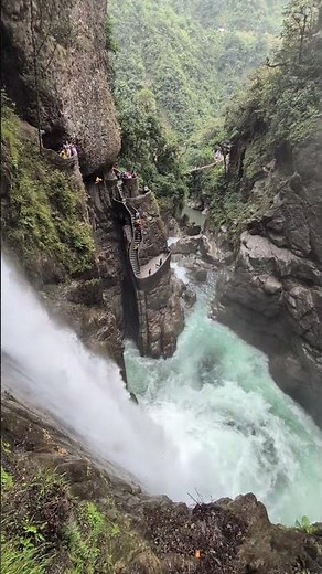 The Grandeur of Cascada El Pailón | Baños de Agua Santa Ecuador Waterfall Experience
