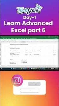 Free Advanced Excel Course 🚀 Part 6 | Learn and get a job 💼 #shorts #exceltips