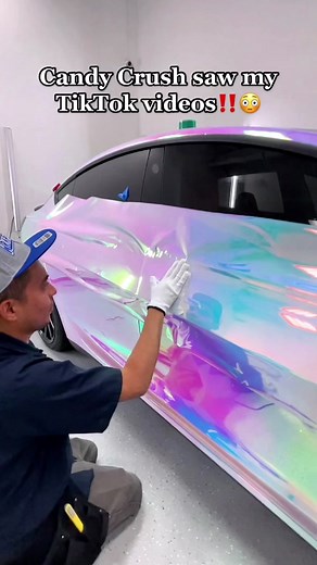 Transforming Candy Crush into Real Life with a Stunning Car Wrap