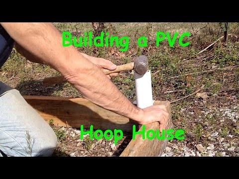 PVC Hoop House hoop anchors