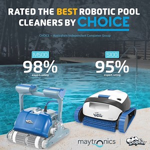 4 comments |  We’re pleased to be awarded 1st and 2nd place for Best Robotic Pool Cleaner! As judged by CHOICE – Australia’s Independent Consumer Group. Book your home demo today - https://www.maytronics.com.au/book-a-demo #MaytronicsAustralia #Maytronics #RoboticPoolCleaner #BestPoolCleaner | Maytronics | Facebook