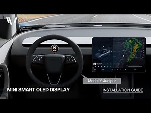 Tesla Model Y Juniper 2025 Installation Video - Mini Smart OLED Screen Display/ Instrument Cluster