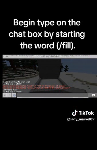 Minecraft Command Block Fill Tutorial