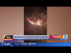 Explosion kills hundreds at Gaza hospital; Hamas and Israel trade blame