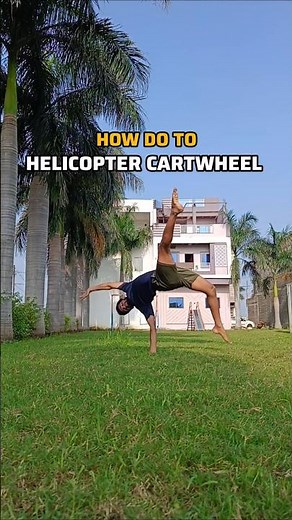 Helicopter Cartwheel Tutorial #tricking #flip #acrobatics #shorts