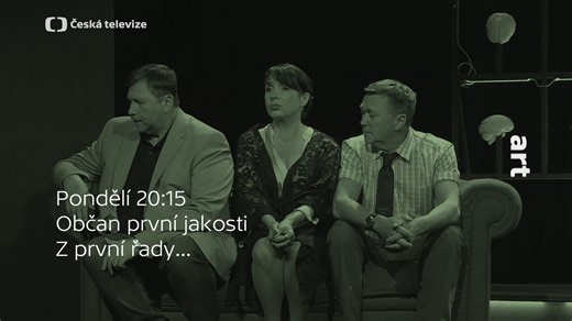 Komedie Divadla Na Jezerce, v které fiktivní televize vysílá nekorektní talkshow. Debata na téma, zdali má mít volební právo opravdu každý, se ovšem v přímém přenosu poněkud zvrtne. 🗳️ Hrají: M. Šplechtová, J. Hrušínský, N. Boudová, D. Šváb, M. Sitta, L. Hruška a K. Hrušínská. 🎭 Občan první jakosti – premiéra dnes ve 20:15 na ČT art a v iVysílání. 👉 czch.tv/KjLqAI | ČT art