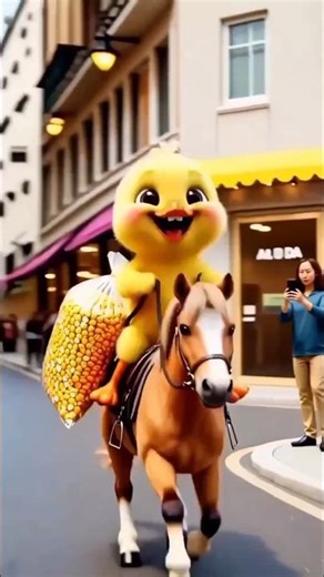 “Chick Buying Corn at the Store! 🐥🌽”