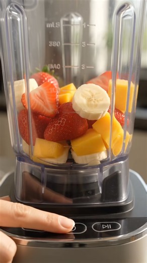 The Perfect Fruit Smoothie 🥭🍓🍌So Satisfying