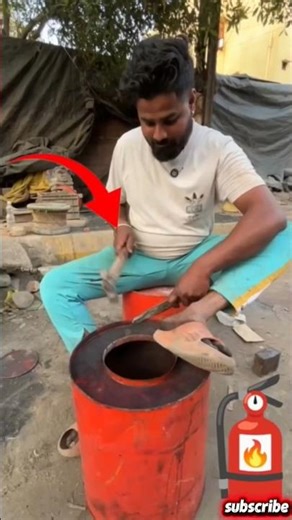 When the gas got over, I made a desi stove from a drum, you will be stunned to see it 🔥😱#trending...