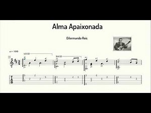 Dilermando Reis - Alma apaixonada - Partitura y Tablatura