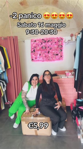 -2 e il panico😍😍😍😍 tutto a €5,99 solo sabato 16 maggio da sogno di moda boutique in via Marsala n.30 Monopoli🛍️🩷#SognoDiModa #Monopoli #Boutique #Monopoli