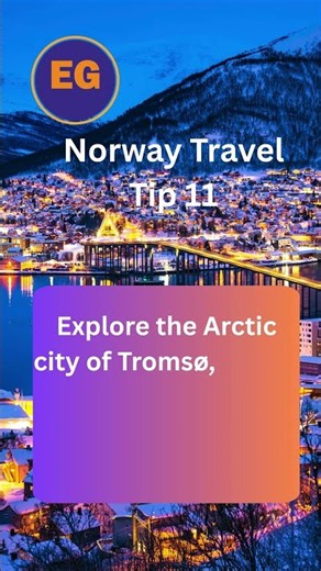 Norway Travel Tip 11 #travel #norway #tromsø #tromso #norwaytravel