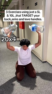 5L Bottle Workout: 3 Exercises for Back, Arms & Love Handles