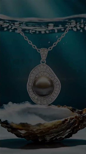 Tahitian Black Pearl Circle Necklace | Elegant Luxury Jewelry for Women