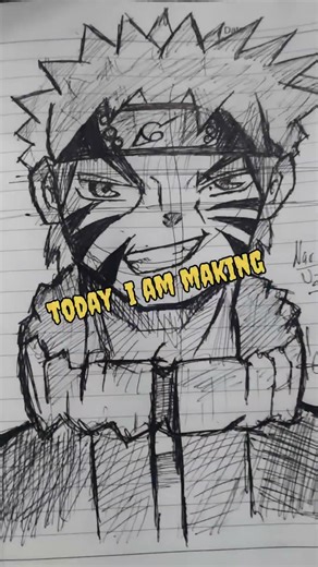 Naruto Sketch rate out of 10 ⚡ #likeandsubscribe #animedrawing #penart #justsketchme