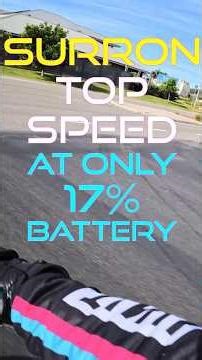 ONLY 17% Battery! What's the Top Speed? Surron Ultra Bee: Electric Motorcycle #motorcycle #surron