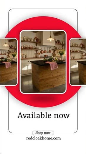 Custom Wood Kitchen Island with Seating