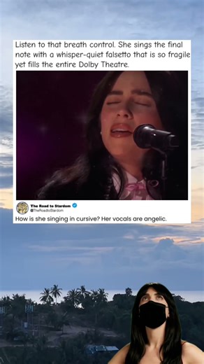 Billie Eilish’s Vocals Are Angelic #BillieEilish #Vocals #Oscars #Singing #LivePerformance