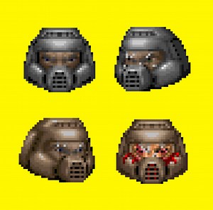 Box art DoomGuy Helmet Mugshot addon