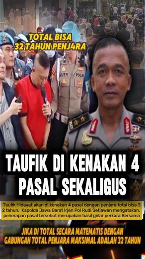 Taufik Hidayat, Perpetrator in Yuvita Case, Faces 4 Charges with Up to 32 Years in Prison