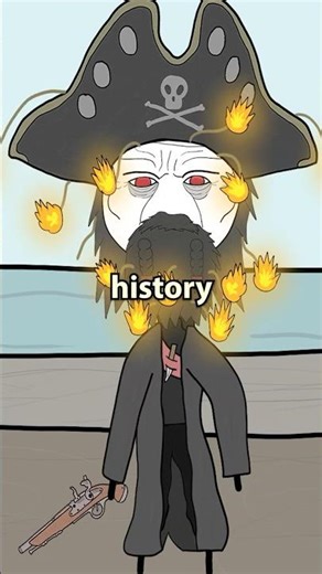 The Most FEARED Pirate in History 😰🏴‍☠️ #didyouknow #pirates #animation #unbelievable