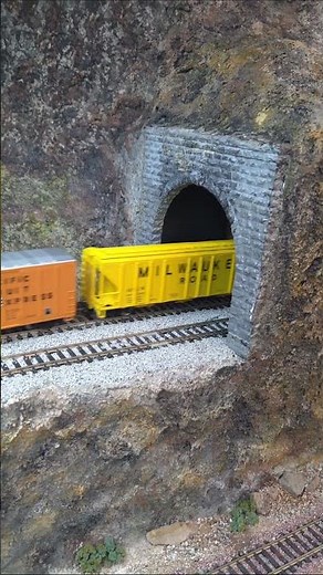 Union Pacific EMD DDA40X Location pulling mixed freight at Gilbert Model Railroad Club