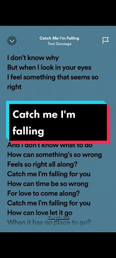 Catch Me I'm Falling by Toni Gonzaga: Song Lyrics Video