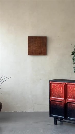 WabiSabi Furniture on Instagram: "Red-black contrast blended into lacquer texture—this side cabinet holds strong oriental charm#WabiSabiFurnitureFactory #BoutiqueHotelFurniture #GuesthouseFurniture #WabiSabiFurniture #WabiSabiGuesthouseDesign"