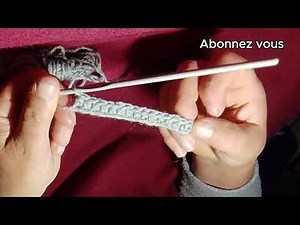 Comment crocheter pour débutant cours N°5 : la demi-bride (1/2 br) sur brin arrière et brin avant