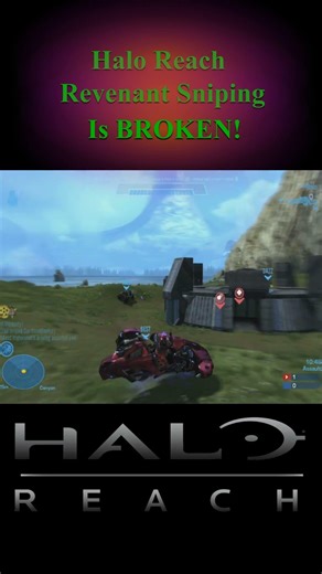 Halo Reach Revenant Sniping was BROKEN! #halo #gaming #videogames