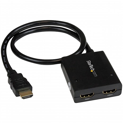 Startech HDMI 2 Port 4K Video Splitter with USB or Power Adapter