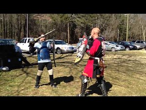 SCA Combat Basics: Stance, footwork, flat snap, moulinet