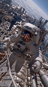 10K views · 278 reactions | Astronauts Spacewalk Over Earths Metropolis! #SpaceWalk #ISS #NASA #Astronauts #SpaceExploration #STEM #SpaceTech #Microgravity #Science #SpaceMaintenance | Space Xplore | Facebook