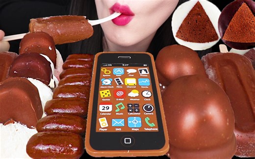 Jane ASMR MARSHMALLOW ICE CREAM CHOCOLATE EATING