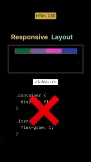 Responsive Layout in HTML & CSS 🔥 | Make Any Website Mobile Friendly | CSS Tips and Tricks #shorts