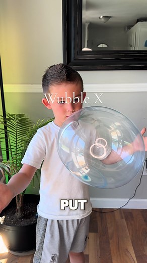 The Wubble X! 🫧 Does anyone have suggestions for toys I can use to keep my kids busy like this? 😆 Let me know in the comments! Grab your Wubble X at Target today, Link is in my Bio! #wubbleball #wubble #moms