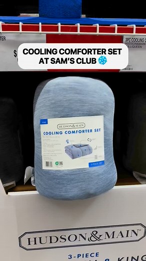 ❄️ Cooling Comforter Set at Sam’s Club! This cozy set features a comforter and 2 shams in queen or king sizes! It has cool-to-touch, reversible design and it’s machine washable. Choose from 3 colors for either $39.98 (queen) or $49.98 (king) #samsclub #samsclubfinds #comforter #coolingcomforter | Sam's Club Favorites