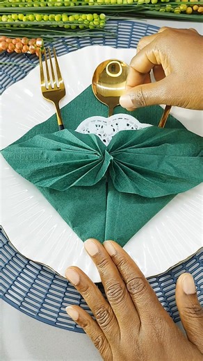 364K views · 4.6K reactions | Elegant napkin folding,Servietten falten, pliages de serviettes #dekoideen #diy #creativity #servittentechnik #napkin | Kake Amor | Facebook