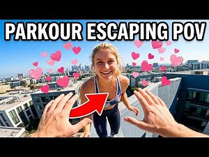 CRAZY GIRL IN LOVE DOESN'T WANT LEAVE ME ALONE!! | Parkour Escaping POV