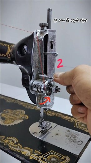 Beginner's upper threading guide 🧵 #silaimachine #ussewtips #sewingbeginners #silaisikhe
