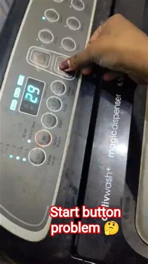 samsung washing machine start button problem 🤔✅#samsung #viral