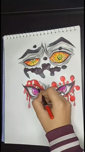 tengen and gyutaro eyes drawing ❤️ #demonslayer