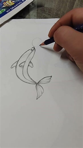 Tricks to draw a Dancing Dolfin #artwork #drawing
